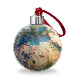 Ёлочный шар с принтом Земля в Санкт-Петербурге, Пластик | Диаметр: 77 мм | земля | космос | планета