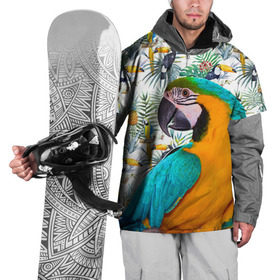 Накидка на куртку 3D с принтом Попугаи в Санкт-Петербурге, 100% полиэстер |  | Тематика изображения на принте: myparrots | parrot | ара | листья | орнамент | попугаи | птицы | рай | синежелтый | тукан | узор | цветы