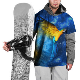 Накидка на куртку 3D с принтом Попугаи в Санкт-Петербурге, 100% полиэстер |  | macaw | myparrots | parrot | ара | космос | попугаи | птицы