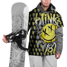 Накидка на куртку 3D с принтом Blink 182 в Санкт-Петербурге, 100% полиэстер |  | 