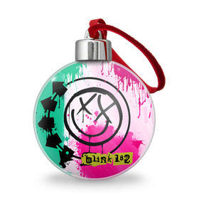 Ёлочный шар с принтом blink 182 в Санкт-Петербурге, Пластик | Диаметр: 77 мм | rock | блинк | рок