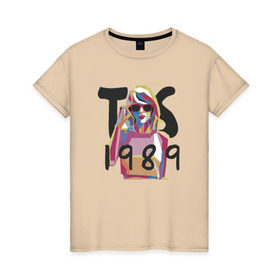 Женская футболка хлопок с принтом Taylor Swift в Санкт-Петербурге, 100% хлопок | прямой крой, круглый вырез горловины, длина до линии бедер, слегка спущенное плечо | тейлор элисон свифт