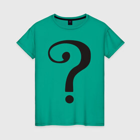 Женская футболка хлопок с принтом Classic TV Riddler в Санкт-Петербурге, 100% хлопок | прямой крой, круглый вырез горловины, длина до линии бедер, слегка спущенное плечо | dc | riddler | загадочник | супергерой