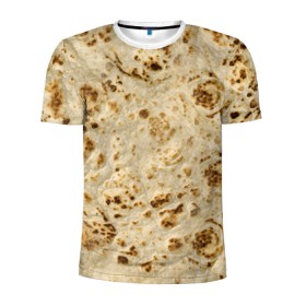 Мужская футболка 3D спортивная с принтом Лаваш в Санкт-Петербурге, 100% полиэстер с улучшенными характеристиками | приталенный силуэт, круглая горловина, широкие плечи, сужается к линии бедра | еда | лаваш | прикол | прикольные | хлеб