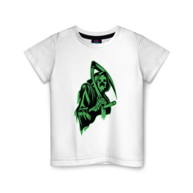 Детская футболка хлопок с принтом Grim Creeper в Санкт-Петербурге, 100% хлопок | круглый вырез горловины, полуприлегающий силуэт, длина до линии бедер | 