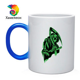 Кружка хамелеон с принтом Grim Creeper в Санкт-Петербурге, керамика | меняет цвет при нагревании, емкость 330 мл | 
