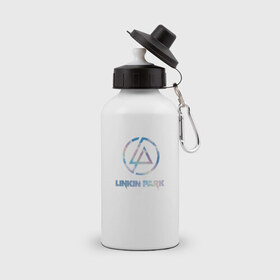 Бутылка спортивная с принтом Linkin park sky в Санкт-Петербурге, металл | емкость — 500 мл, в комплекте две пластиковые крышки и карабин для крепления | linkin | park | линкин | парк