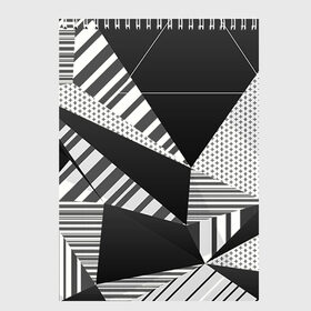 Скетчбук с принтом Геометрия в Санкт-Петербурге, 100% бумага
 | 48 листов, плотность листов — 100 г/м2, плотность картонной обложки — 250 г/м2. Листы скреплены сверху удобной пружинной спиралью | геометрия | текстура | фигура