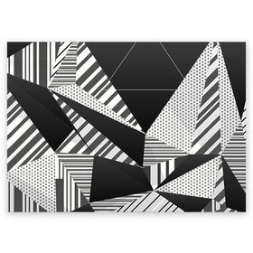 Поздравительная открытка с принтом Геометрия в Санкт-Петербурге, 100% бумага | плотность бумаги 280 г/м2, матовая, на обратной стороне линовка и место для марки
 | геометрия | текстура | фигура