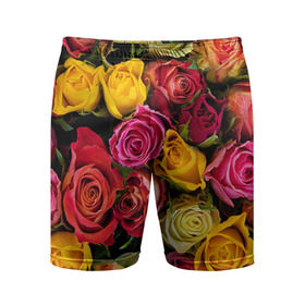 Мужские шорты 3D спортивные с принтом Цветы в Санкт-Петербурге,  |  | flower | девушкам | розы | цветочки | цветы