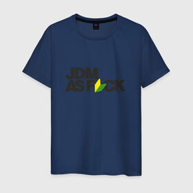 Мужская футболка хлопок с принтом JDM AS F*CK в Санкт-Петербурге, 100% хлопок | прямой крой, круглый вырез горловины, длина до линии бедер, слегка спущенное плечо. | fail crew