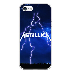 Чехол для iPhone 5/5S матовый с принтом METALLICA в Санкт-Петербурге, Силикон | Область печати: задняя сторона чехла, без боковых панелей | metallica | rock | металлика | рок