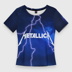 Женская футболка 3D Slim с принтом METALLICA в Санкт-Петербурге,  |  | metallica | rock | металлика | рок