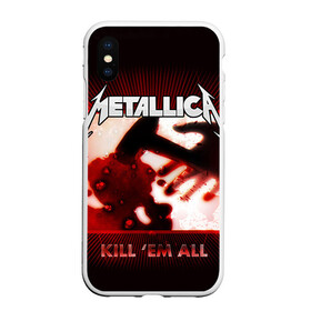 Чехол для iPhone XS Max матовый с принтом METALLICA в Санкт-Петербурге, Силикон | Область печати: задняя сторона чехла, без боковых панелей | metallica | rock | металлика | рок