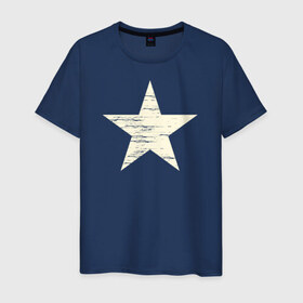 Мужская футболка хлопок с принтом The Star в Санкт-Петербурге, 100% хлопок | прямой крой, круглый вырез горловины, длина до линии бедер, слегка спущенное плечо. | icon графика. логотип 