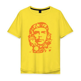 Мужская футболка хлопок Oversize с принтом Che Guevara в Санкт-Петербурге, 100% хлопок | свободный крой, круглый ворот, “спинка” длиннее передней части | che | che guevaracuba | guevara | гевара | куба | че | чегевара