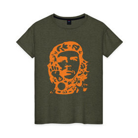 Женская футболка хлопок с принтом Che Guevara в Санкт-Петербурге, 100% хлопок | прямой крой, круглый вырез горловины, длина до линии бедер, слегка спущенное плечо | che | che guevaracuba | guevara | гевара | куба | че | чегевара