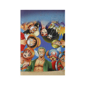 Обложка для паспорта матовая кожа с принтом One Piece в Санкт-Петербурге, натуральная матовая кожа | размер 19,3 х 13,7 см; прозрачные пластиковые крепления | Тематика изображения на принте: anime | one piece | аниме | ван пис