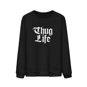 Мужской свитшот хлопок с принтом Thug Life 2pac в Санкт-Петербурге, 100% хлопок |  | Тематика изображения на принте: 2pac | life | rap | thug | tupac | рэп | тупак
