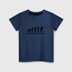 Детская футболка хлопок с принтом Counter Strike evolution в Санкт-Петербурге, 100% хлопок | круглый вырез горловины, полуприлегающий силуэт, длина до линии бедер | counter | evolution | strike