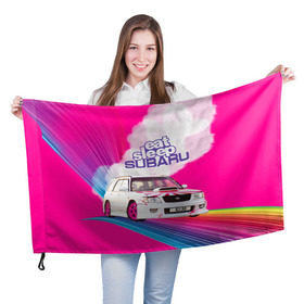 Флаг 3D с принтом Subaru в Санкт-Петербурге, 100% полиэстер | плотность ткани — 95 г/м2, размер — 67 х 109 см. Принт наносится с одной стороны | drag | eat | ej20 | forester | jdm | rainbow | sf5 | sleep | subaru | субару | супердрифтбитва | форестер