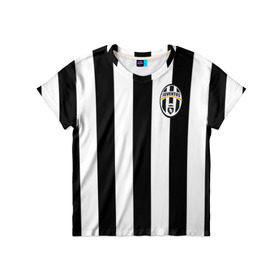 Детская футболка 3D с принтом Juventus Tevez в Санкт-Петербурге, 100% гипоаллергенный полиэфир | прямой крой, круглый вырез горловины, длина до линии бедер, чуть спущенное плечо, ткань немного тянется | football | juventus | tevez | фк | футбол | ювентус