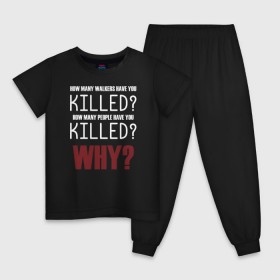 Детская пижама хлопок с принтом Killer Questions в Санкт-Петербурге, 100% хлопок |  брюки и футболка прямого кроя, без карманов, на брюках мягкая резинка на поясе и по низу штанин
 | 