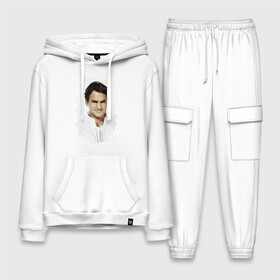 Мужской костюм хлопок с толстовкой с принтом Roger Federer в Санкт-Петербурге,  |  | Тематика изображения на принте: roger federer | роджер федерер | теннис | чемпион