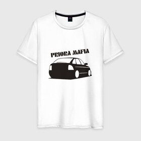 Мужская футболка хлопок с принтом Мафия в Санкт-Петербурге, 100% хлопок | прямой крой, круглый вырез горловины, длина до линии бедер, слегка спущенное плечо. | 