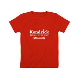 Детская футболка хлопок с принтом Kendrick Lamar в Санкт-Петербурге, 100% хлопок | круглый вырез горловины, полуприлегающий силуэт, длина до линии бедер | Тематика изображения на принте: kendrick | lamar | кендрик | ламар