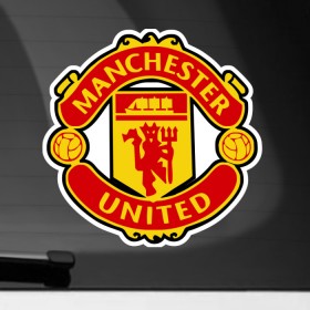 Наклейка на автомобиль с принтом Манчестер Юнайтед в Санкт-Петербурге, ПВХ |  | manchester united | игра | манчестер юнайтед | спорт | футбол