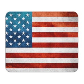 Коврик прямоугольный с принтом Флаг США в Санкт-Петербурге, натуральный каучук | размер 230 х 185 мм; запечатка лицевой стороны | Тематика изображения на принте: usa | демократия | страны | сша