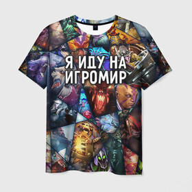 Мужская футболка 3D с принтом Игромир в Санкт-Петербурге, 100% полиэфир | прямой крой, круглый вырез горловины, длина до линии бедер | 