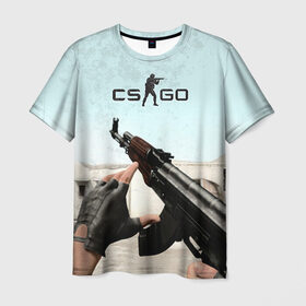 Мужская футболка 3D с принтом Counter Strike в Санкт-Петербурге, 100% полиэфир | прямой крой, круглый вырез горловины, длина до линии бедер | counter | counter strike | cs go | csgo | strike | игры | контр | контр страйк | страйк