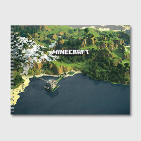Альбом для рисования с принтом Minecraft в Санкт-Петербурге, 100% бумага
 | матовая бумага, плотность 200 мг. | крипер