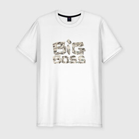 Мужская футболка премиум с принтом Big boss в Санкт-Петербурге, 92% хлопок, 8% лайкра | приталенный силуэт, круглый вырез ворота, длина до линии бедра, короткий рукав | Тематика изображения на принте: big | boss | босс