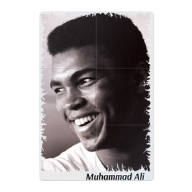 Магнитный плакат 2Х3 с принтом Мухаммед Али (Muhammad Ali) в Санкт-Петербурге, Полимерный материал с магнитным слоем | 6 деталей размером 9*9 см | Тематика изображения на принте: мухаммед али