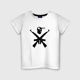 Детская футболка хлопок с принтом Headshot в Санкт-Петербурге, 100% хлопок | круглый вырез горловины, полуприлегающий силуэт, длина до линии бедер | cs:go | headshot | для фанатов игры 
