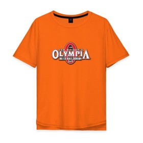 Мужская футболка хлопок Oversize с принтом Mr. Olympia в Санкт-Петербурге, 100% хлопок | свободный крой, круглый ворот, “спинка” длиннее передней части | heath | kai | mr | olimpia | olympia | мистер | олимпия