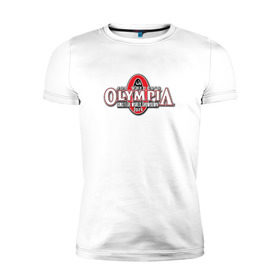 Мужская футболка премиум с принтом Mr. Olympia в Санкт-Петербурге, 92% хлопок, 8% лайкра | приталенный силуэт, круглый вырез ворота, длина до линии бедра, короткий рукав | heath | kai | mr | olimpia | olympia | мистер | олимпия