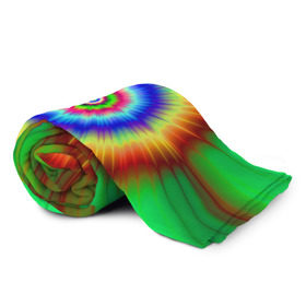 Плед 3D с принтом Tie dye в Санкт-Петербурге, 100% полиэстер | закругленные углы, все края обработаны. Ткань не мнется и не растягивается | tie dye