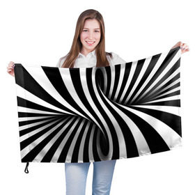 Флаг 3D с принтом Оптические иллюзии в Санкт-Петербурге, 100% полиэстер | плотность ткани — 95 г/м2, размер — 67 х 109 см. Принт наносится с одной стороны | глюк | иллюзия | мем | оптика | орнамент | узор