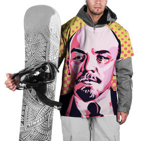 Накидка на куртку 3D с принтом Поп-арт. Ленин в Санкт-Петербурге, 100% полиэстер |  | lenin | ильич | ленин | поп арт | ретро | ссср | товарищ