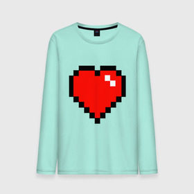 Мужской лонгслив хлопок с принтом Minecraft сердце в Санкт-Петербурге, 100% хлопок |  | minecraft | minecraft сердцесердце | игра | майнкрафт.