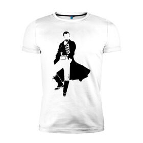 Мужская футболка премиум с принтом Black Sails Pirate в Санкт-Петербурге, 92% хлопок, 8% лайкра | приталенный силуэт, круглый вырез ворота, длина до линии бедра, короткий рукав | пират