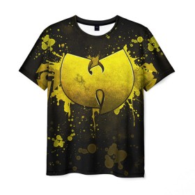 Мужская футболка 3D с принтом Wu-Tang Clan в Санкт-Петербурге, 100% полиэфир | прямой крой, круглый вырез горловины, длина до линии бедер | хип хоп