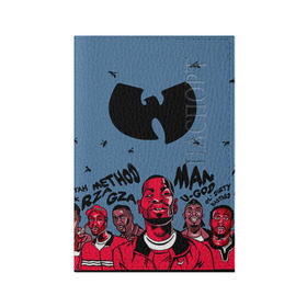 Обложка для паспорта матовая кожа с принтом Wu-Tang Clan в Санкт-Петербурге, натуральная матовая кожа | размер 19,3 х 13,7 см; прозрачные пластиковые крепления | Тематика изображения на принте: хип хоп