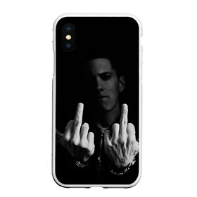 Чехол для iPhone XS Max матовый с принтом Eminem в Санкт-Петербурге, Силикон | Область печати: задняя сторона чехла, без боковых панелей | eminem | music | rap | музыка | реп | эминем