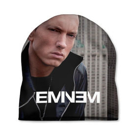 Шапка 3D с принтом Eminem в Санкт-Петербурге, 100% полиэстер | универсальный размер, печать по всей поверхности изделия | eminem | music | rap | музыка | реп | эминем