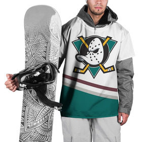 Накидка на куртку 3D с принтом Anaheim Ducks Selanne в Санкт-Петербурге, 100% полиэстер |  | anaheim ducks selanne | nhl | спорт | хоккей